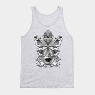 Creative Mandala Butterfly Woman Face 1 Tank Top